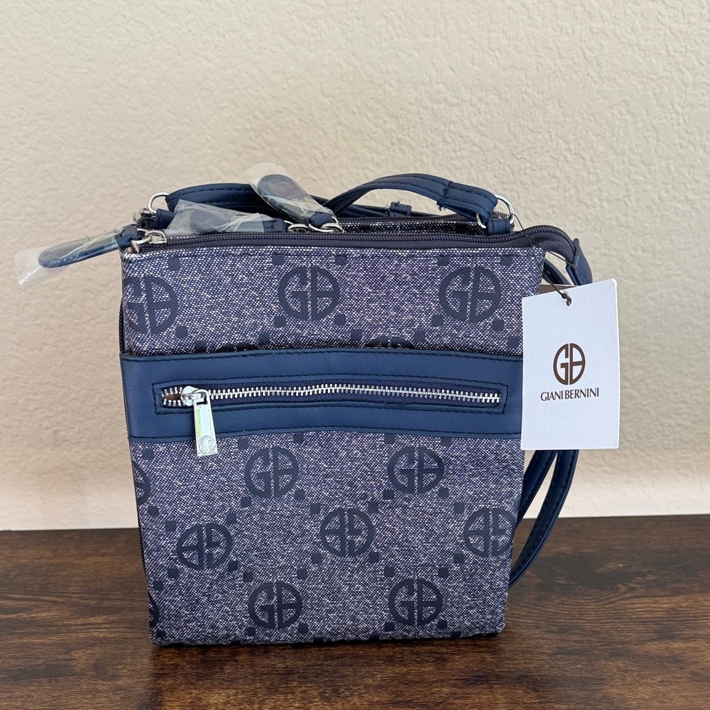 Giani Bernini Monogram Signature North South Crossbody Bag